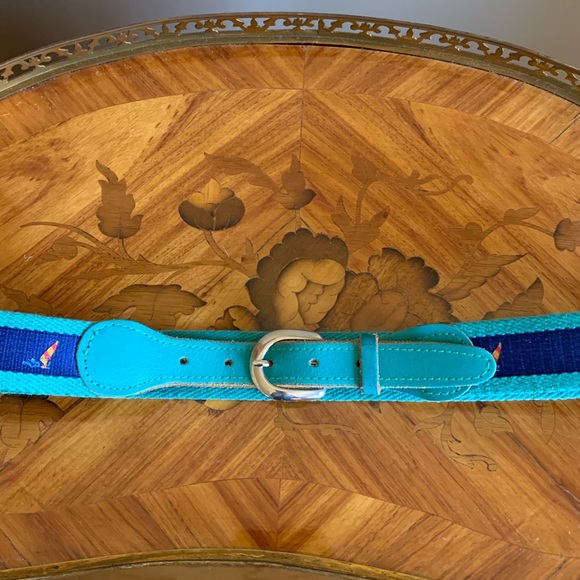 Women’s leather / heavy canvas belt (Size S) - Picture 2 of 3